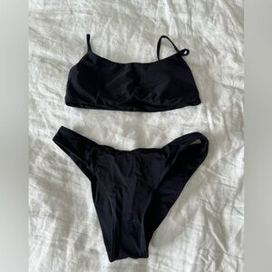lululemon black reversible bikini
